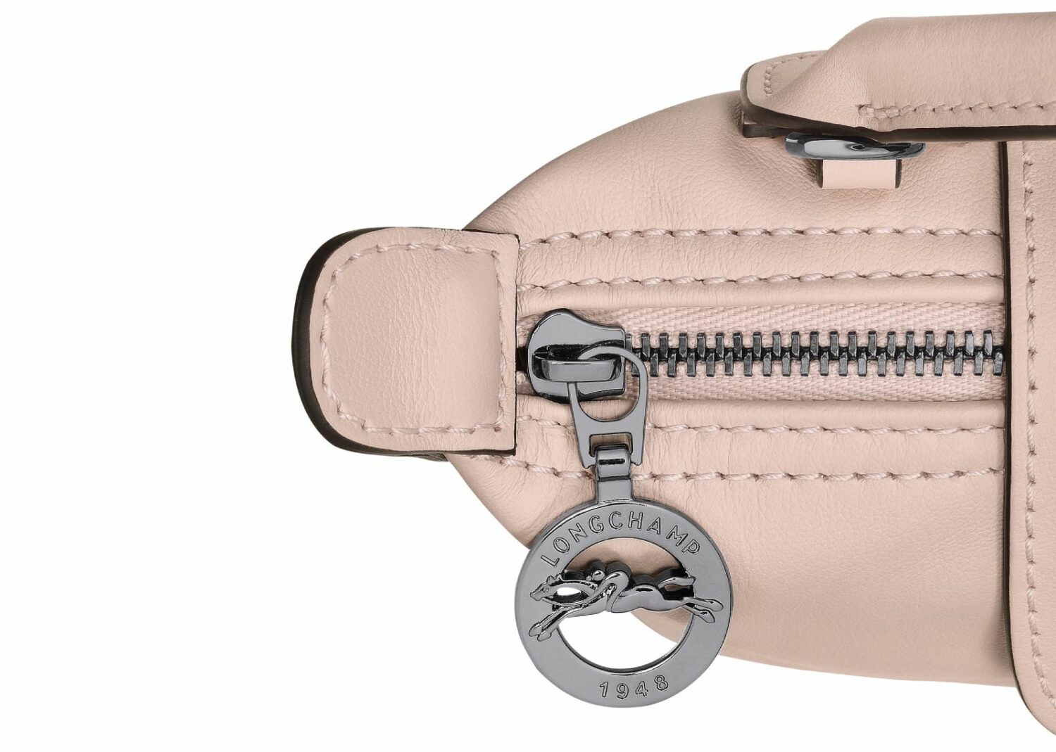 longchamp le pliage xtra xs pouch leather nude