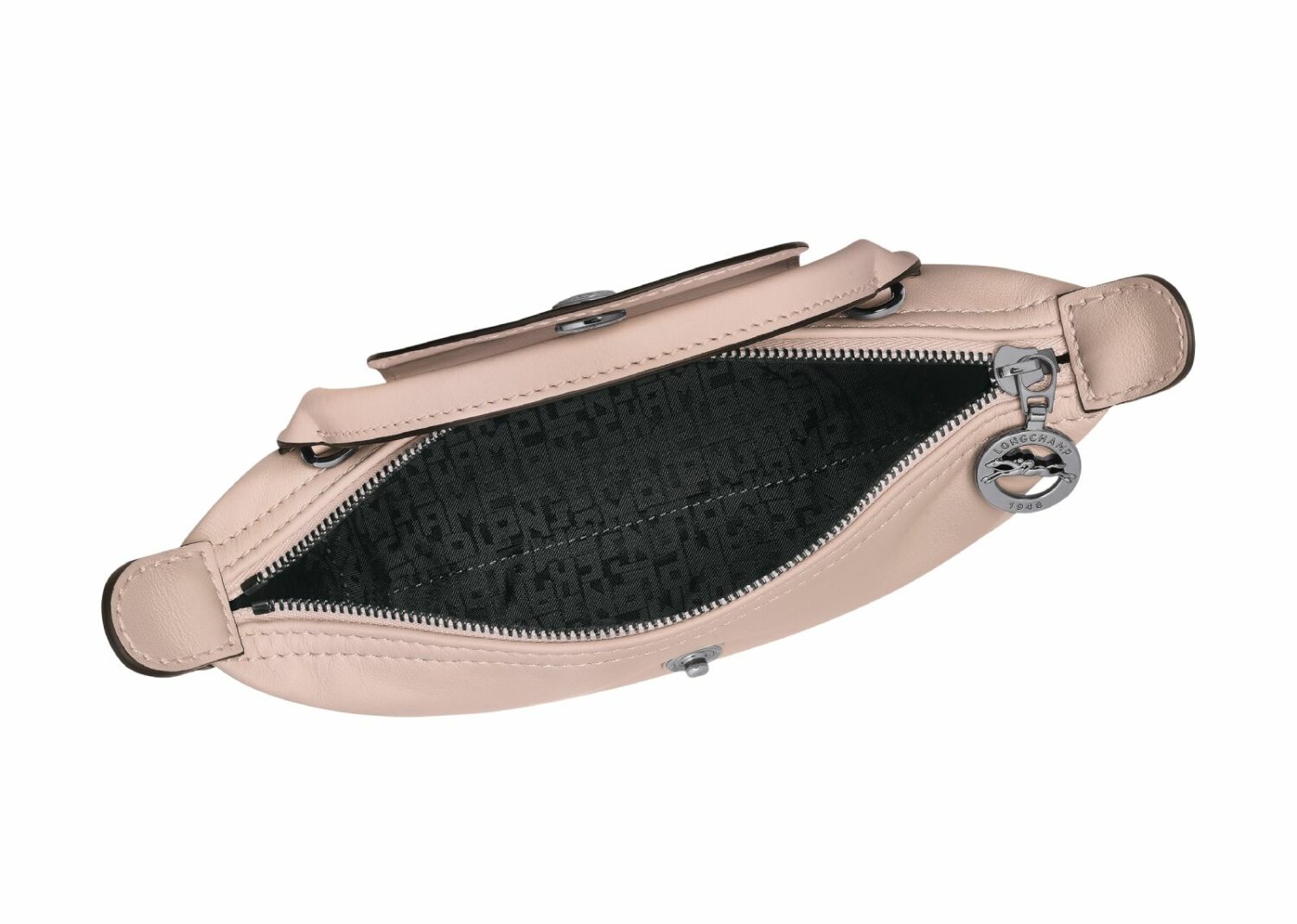 longchamp le pliage xtra xs pouch leather nude