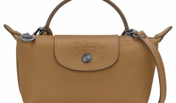 Longchamp Le Pliage Xtra XS Pouch Leather Tobacco
