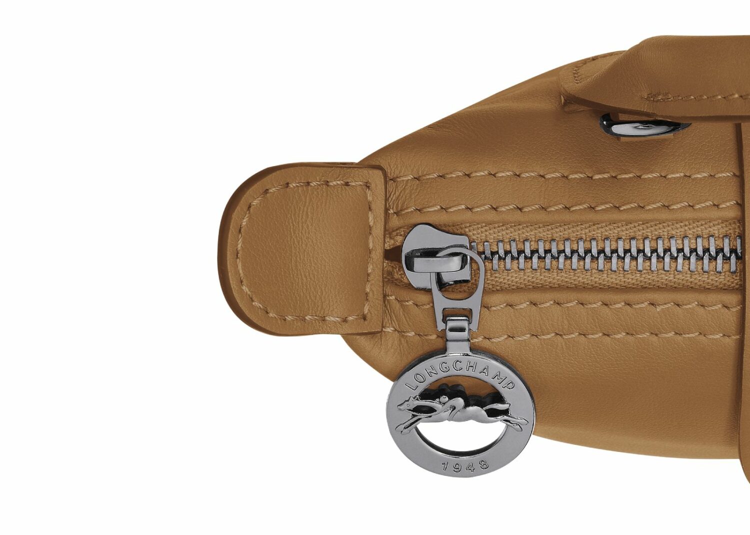 longchamp le pliage xtra xs pouch leather tobacco
