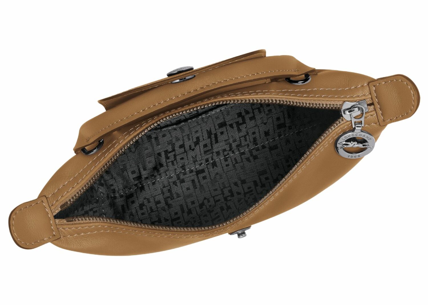 longchamp le pliage xtra xs pouch leather tobacco