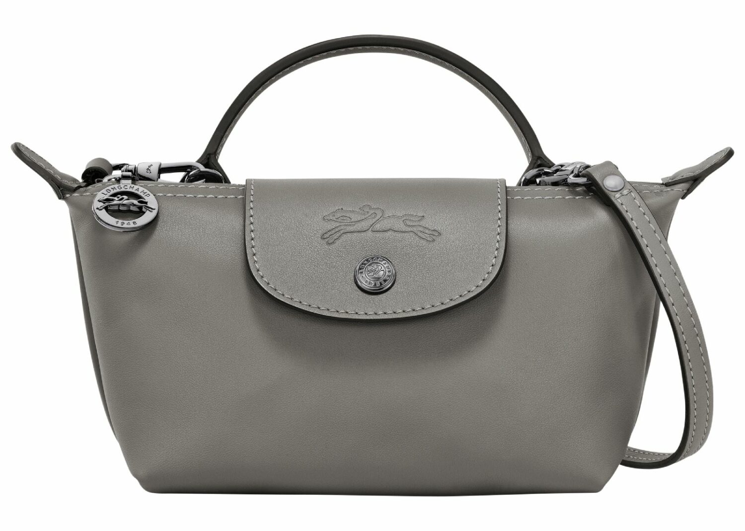 longchamp le pliage xtra xs pouch leather turtledove