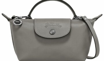 Longchamp Le Pliage Xtra XS Pouch Leather Turtledove