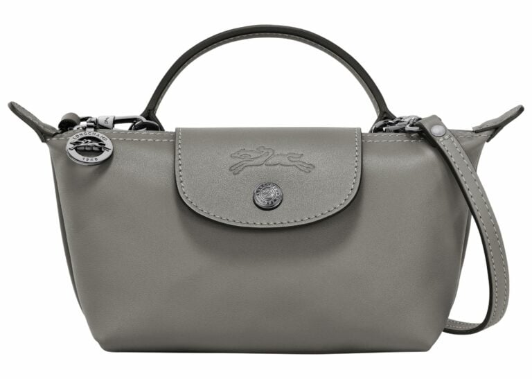 longchamp le pliage xtra xs pouch leather turtledove