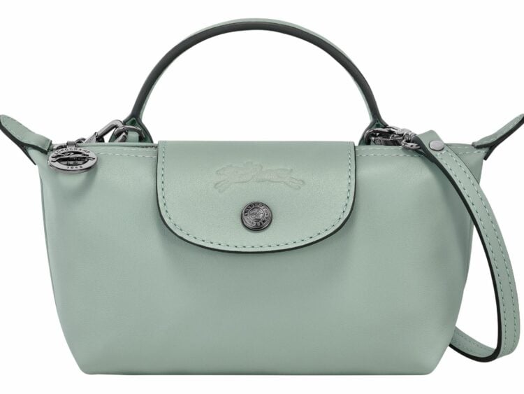 longchamp le pliage xtra xs pouch leather vervain