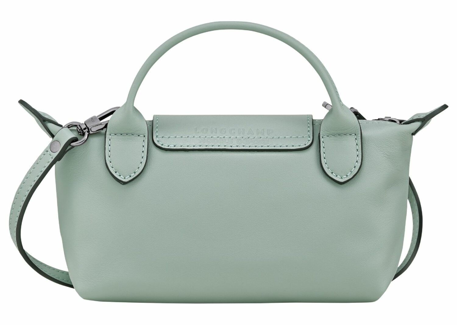 longchamp le pliage xtra xs pouch leather vervain
