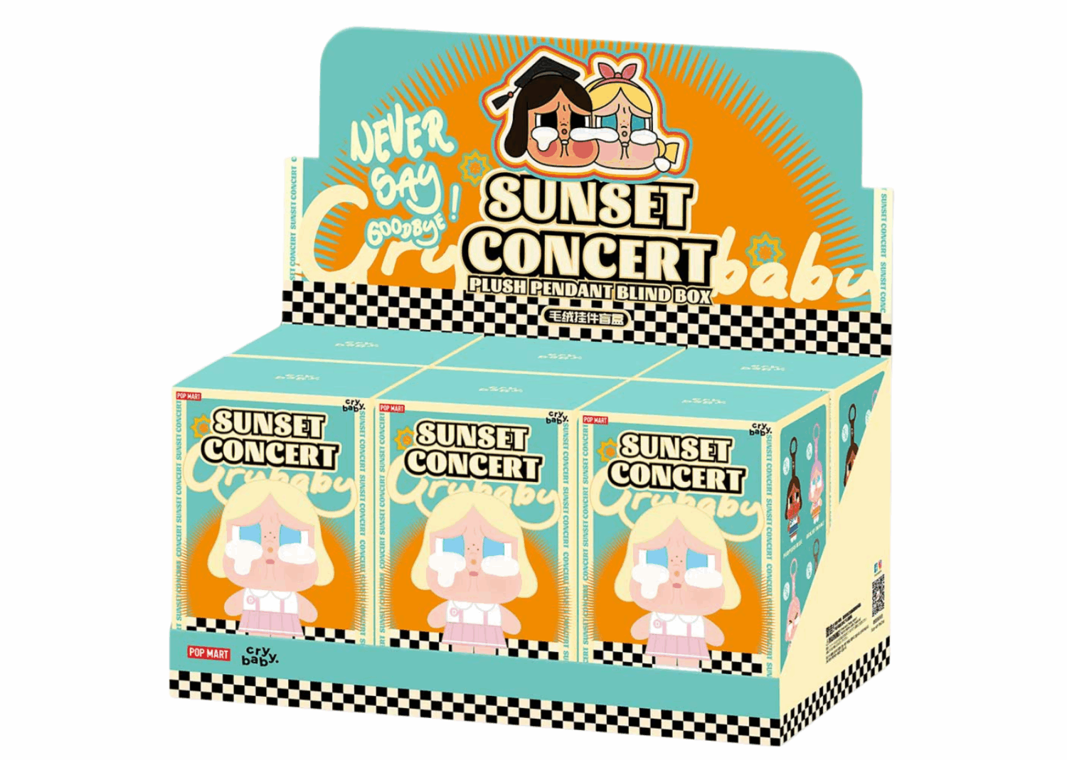 pop mart crybaby sunset concert series sealed case (6 blind box)
