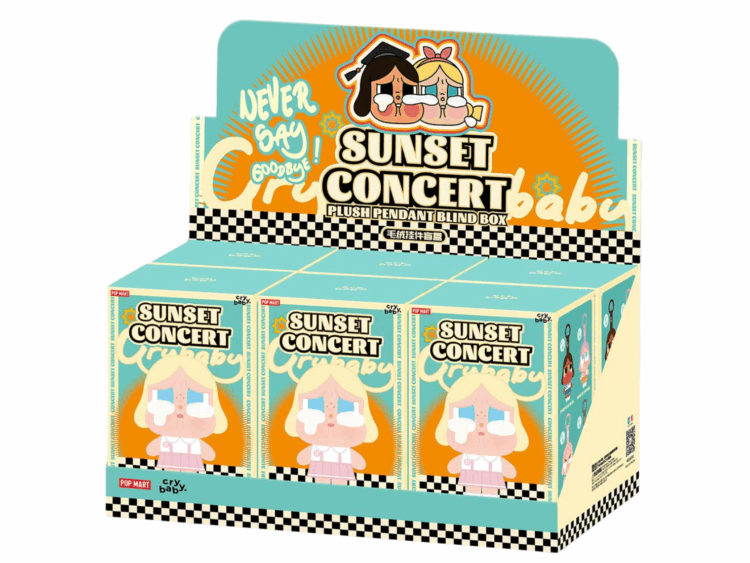 pop mart crybaby sunset concert series sealed case (6 blind box)