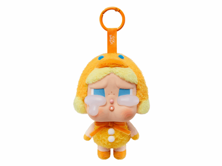 pop mart crybaby crying again series duck you vinyl face plush