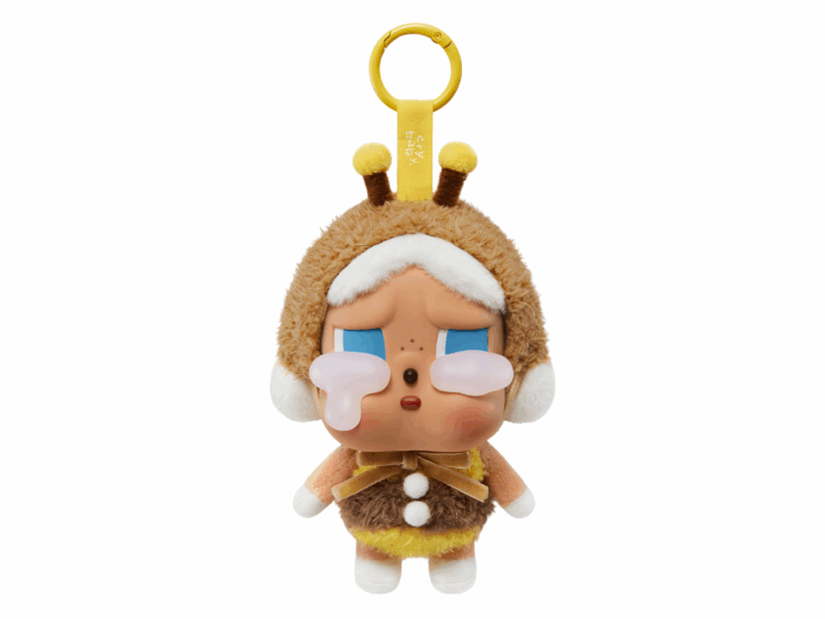 pop mart crybaby crying again series i'll bring you a flower vinyl face plush