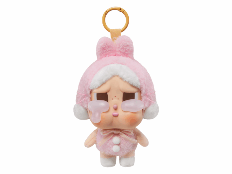 pop mart crybaby crying again series i'll give you all my love vinyl face plush