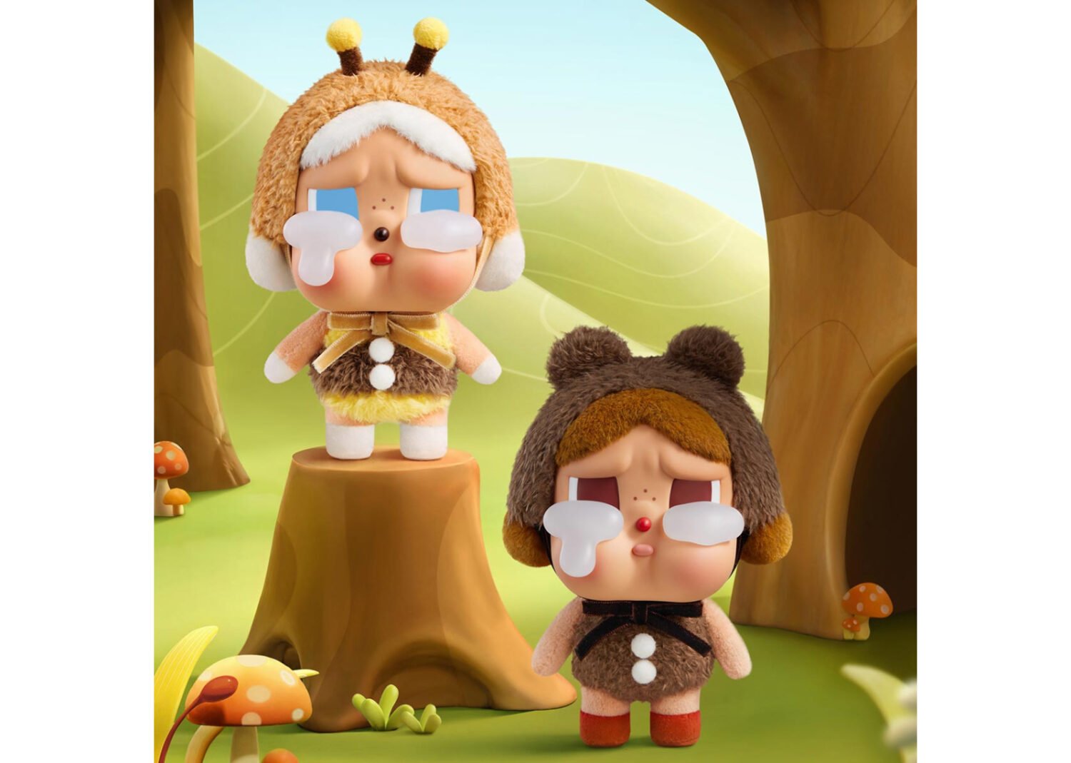 pop mart crybaby crying again series love makes us cry vinyl face plush