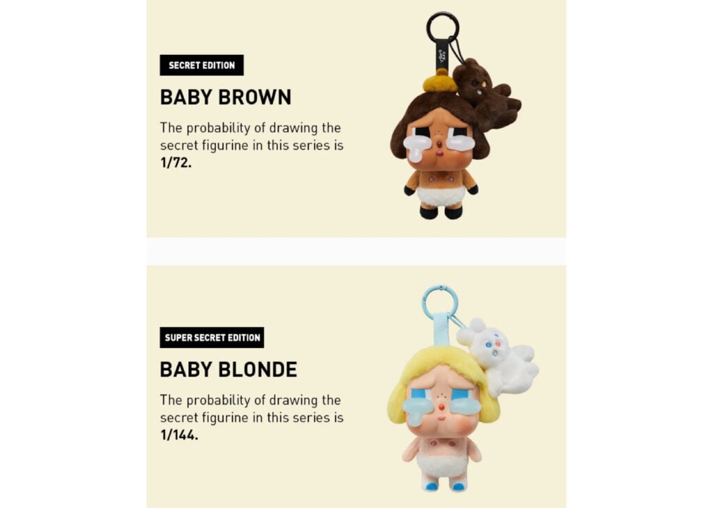 Pop Mart CryBaby Crying Again Series Vinyl Face Plush Single Blind