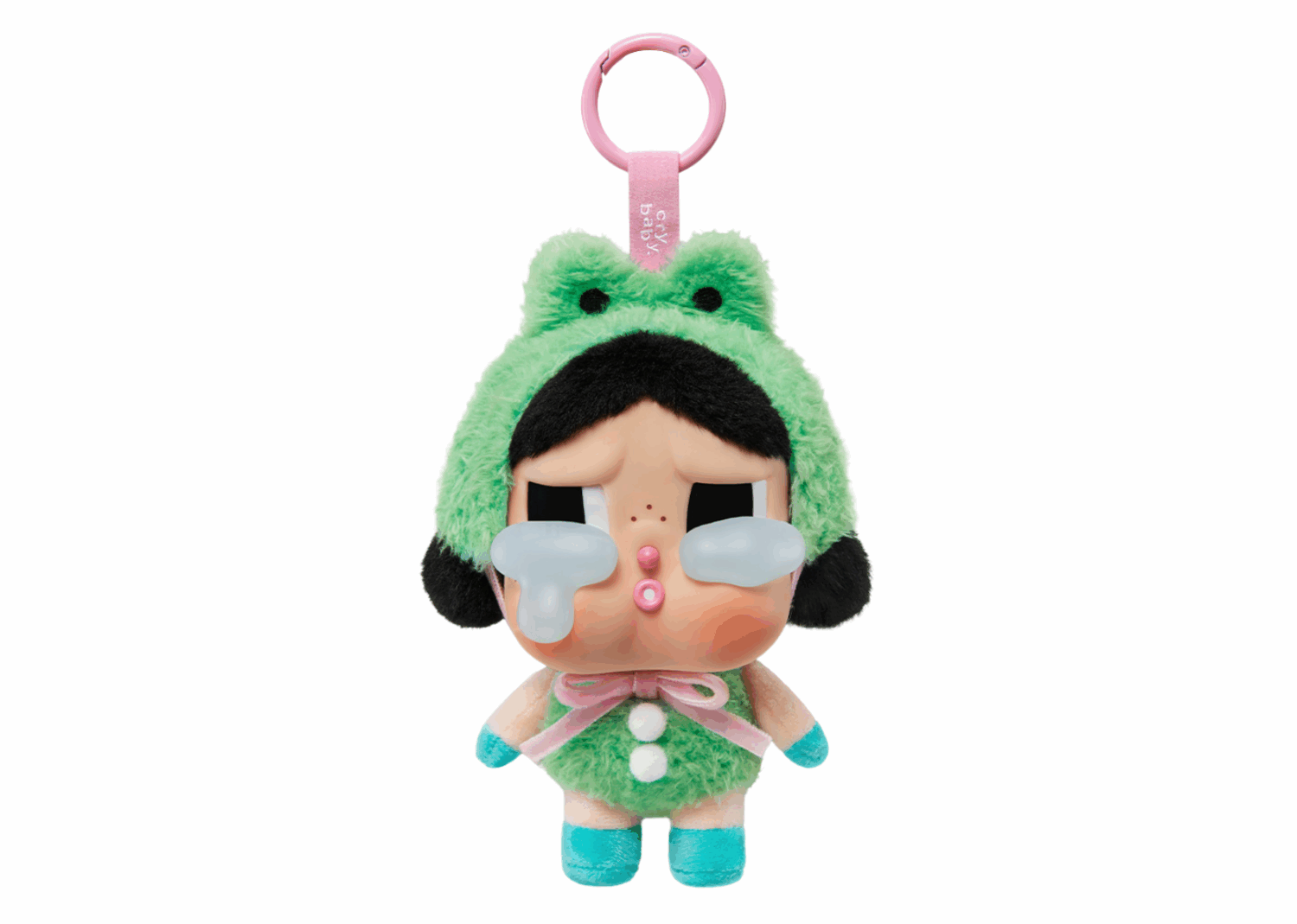 pop mart crybaby crying again series what a frog vinyl face plush