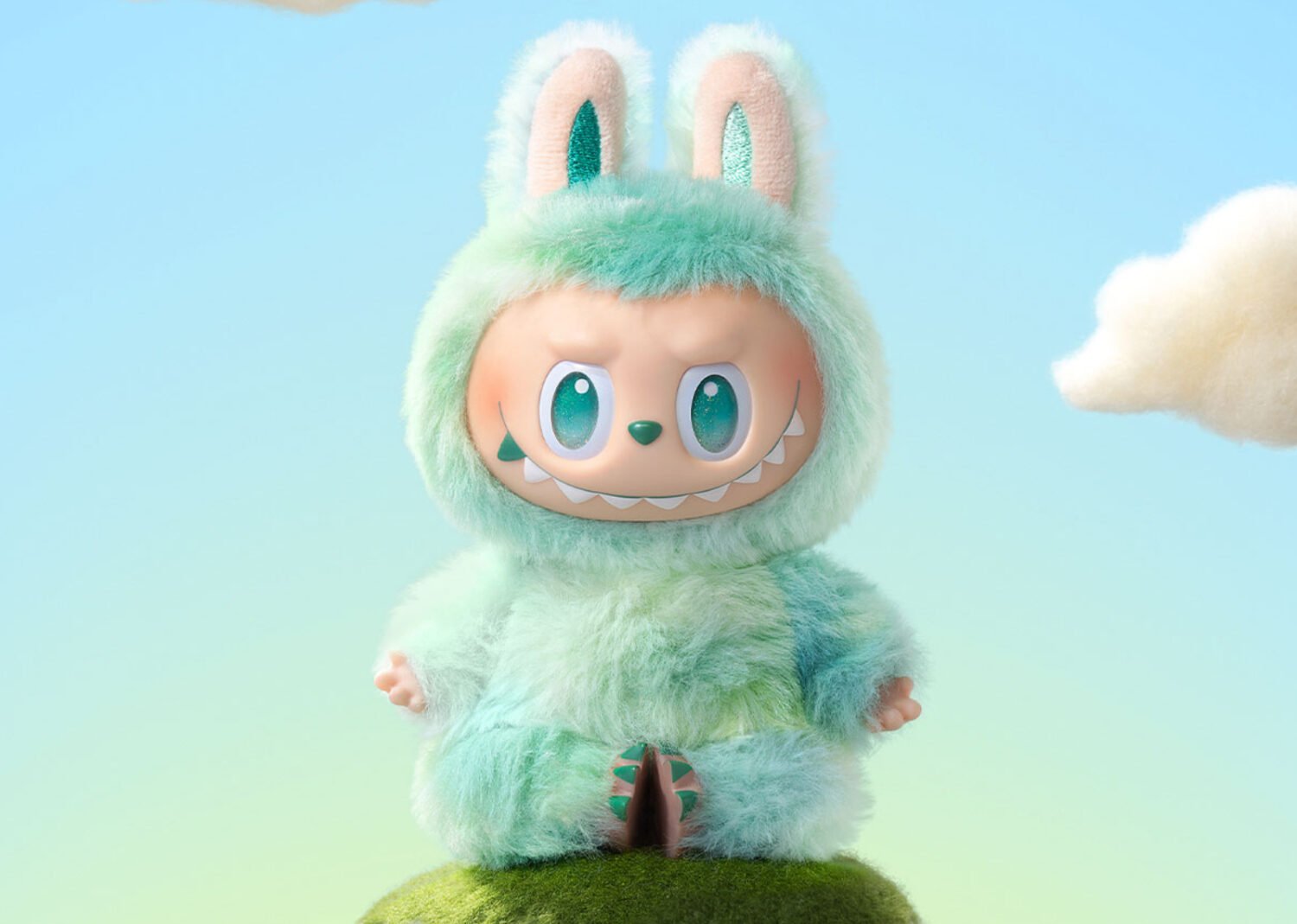 pop mart labubu the monsters big into energy series serenity vinyl plush pendant