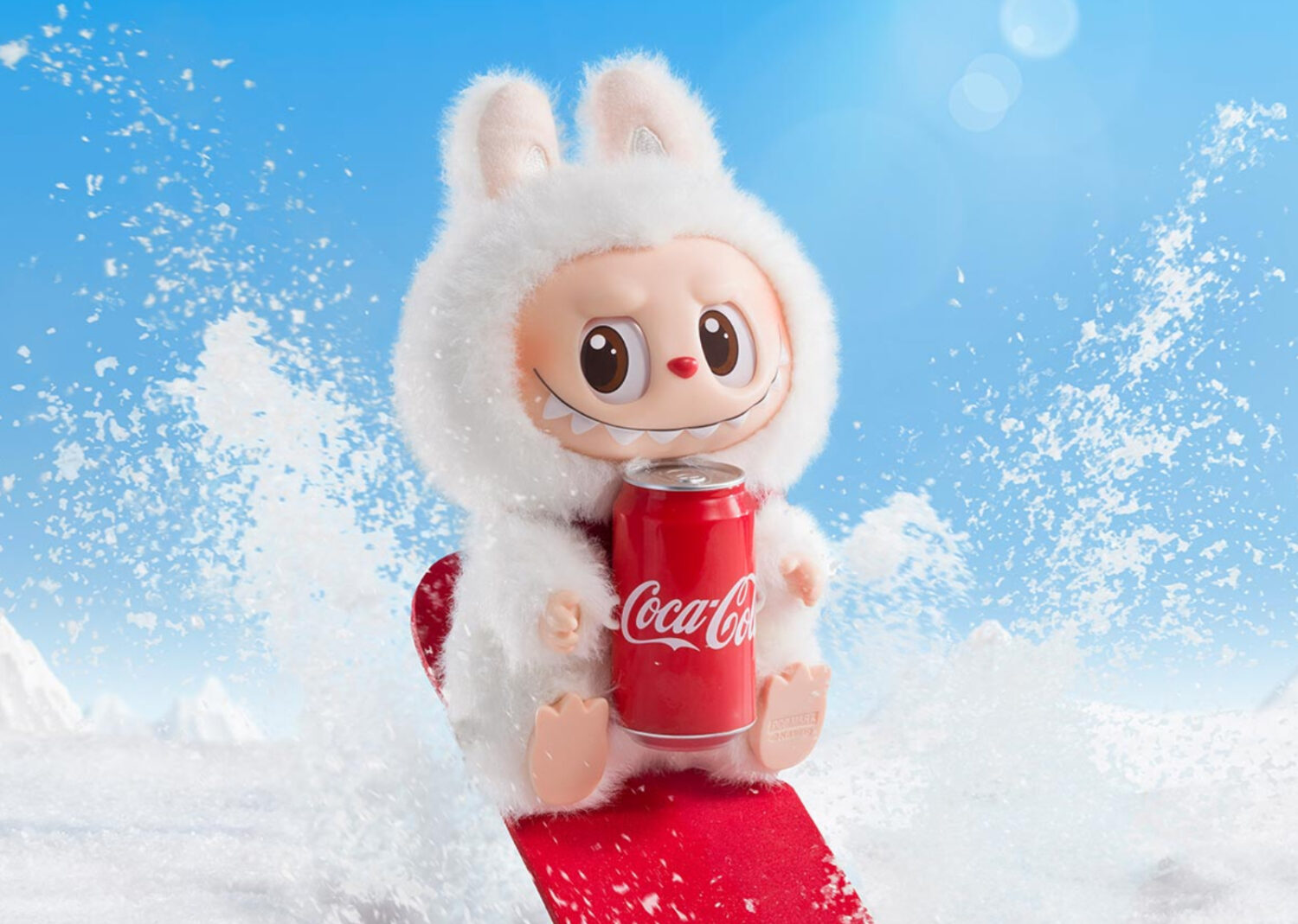 pop mart labubu the monsters coca cola series happy factor vinyl plush figure