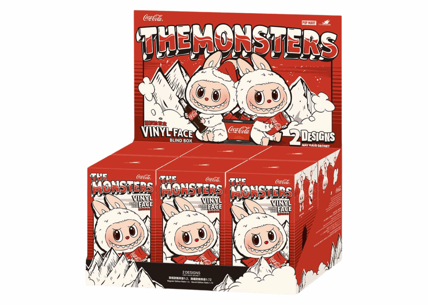 pop mart labubu the monsters coca cola series vinyl face sealed case (6 blind box)