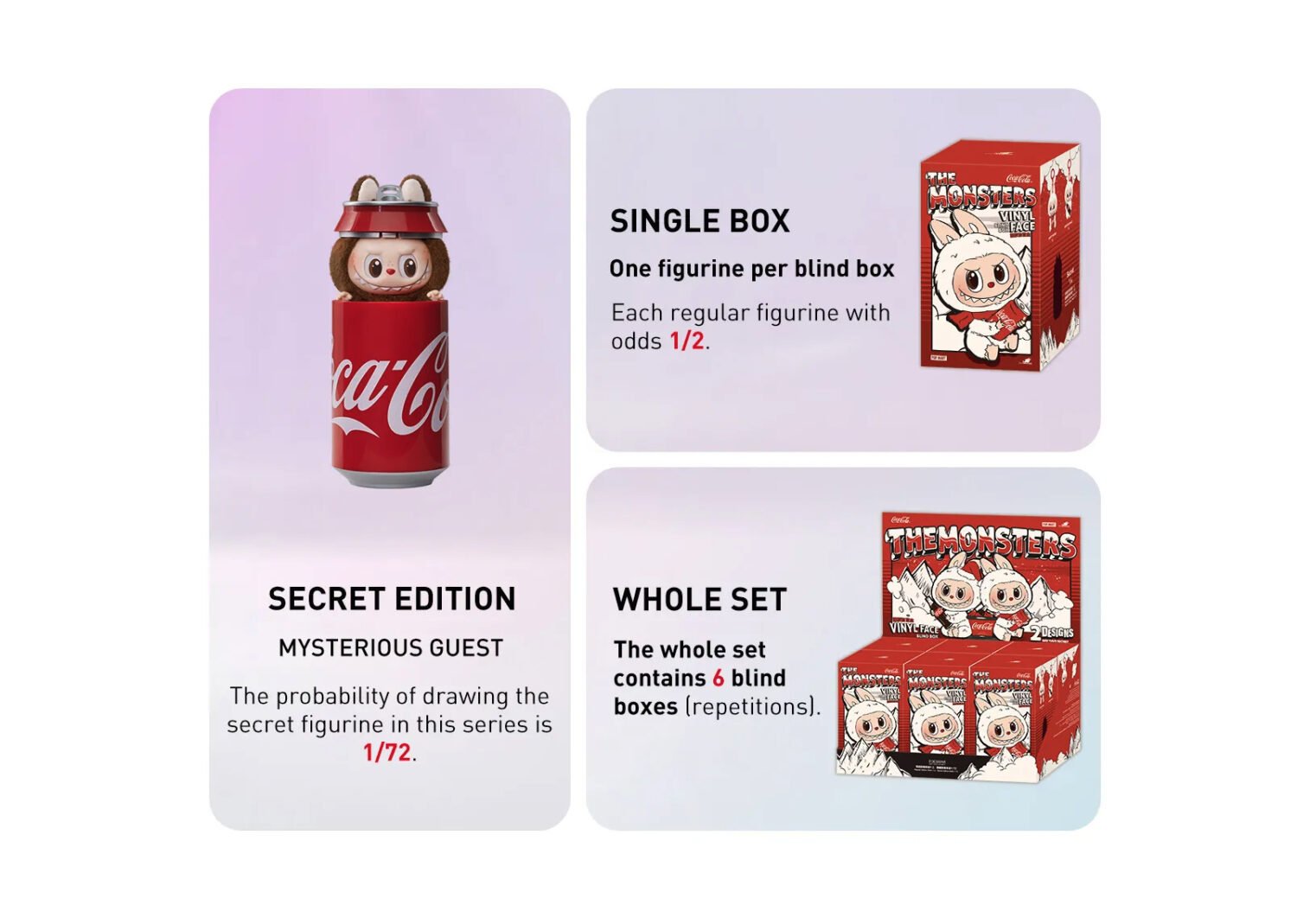 pop mart labubu the monsters coca cola series vinyl face sealed case (6 blind box)