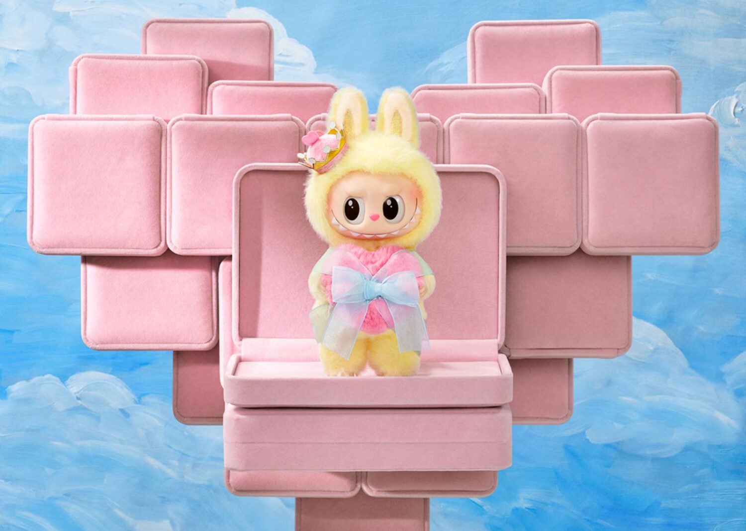 pop mart labubu the monsters let's checkmate series vinyl plush hanging card