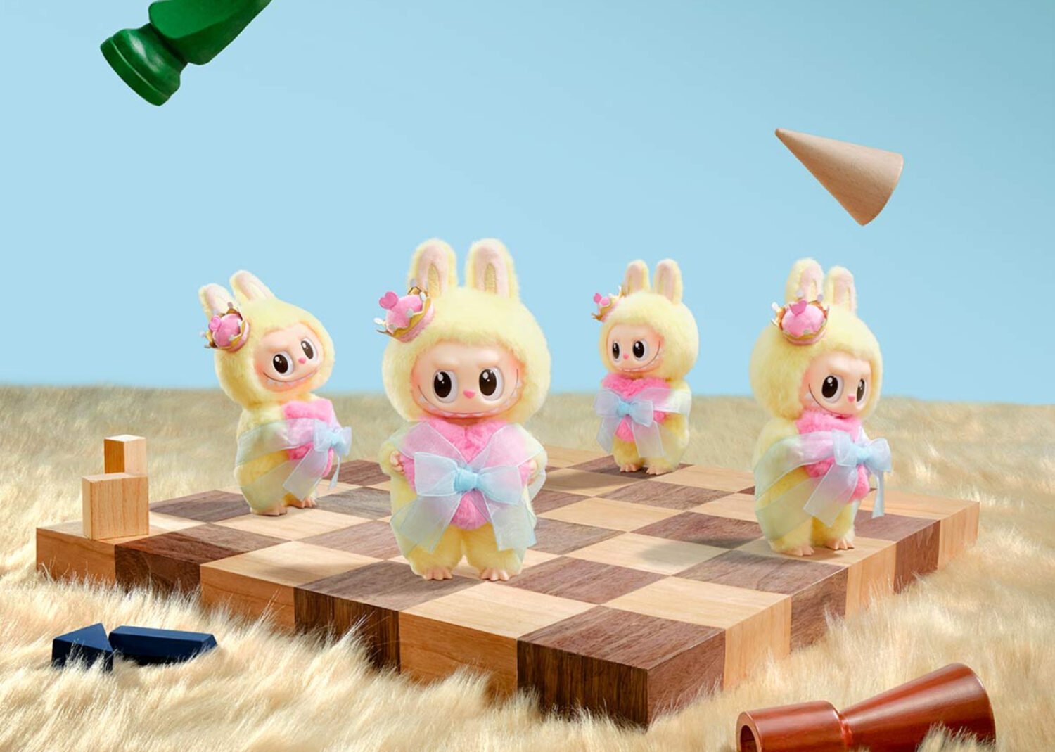 pop mart labubu the monsters let's checkmate series vinyl plush hanging card