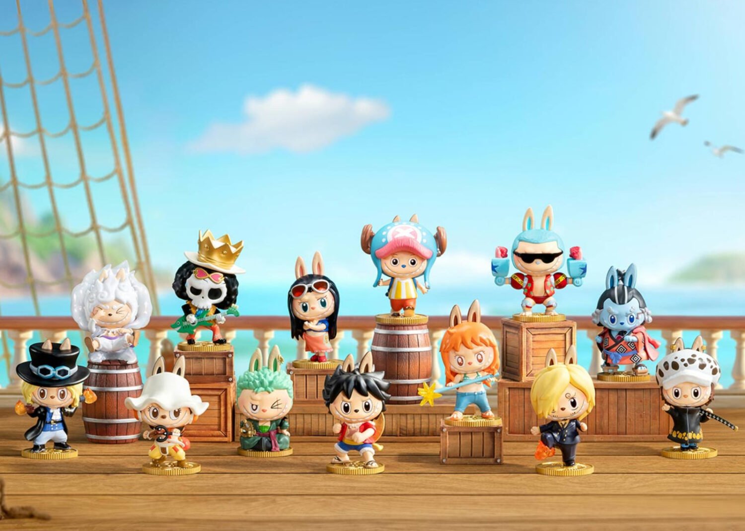 pop mart labubu the monsters x one piece series sealed case (12 blind boxes)