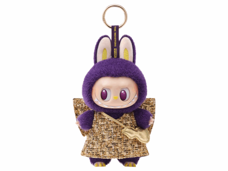 pop mart labubu x pronounce wings of fortune vinyl plush hanging card