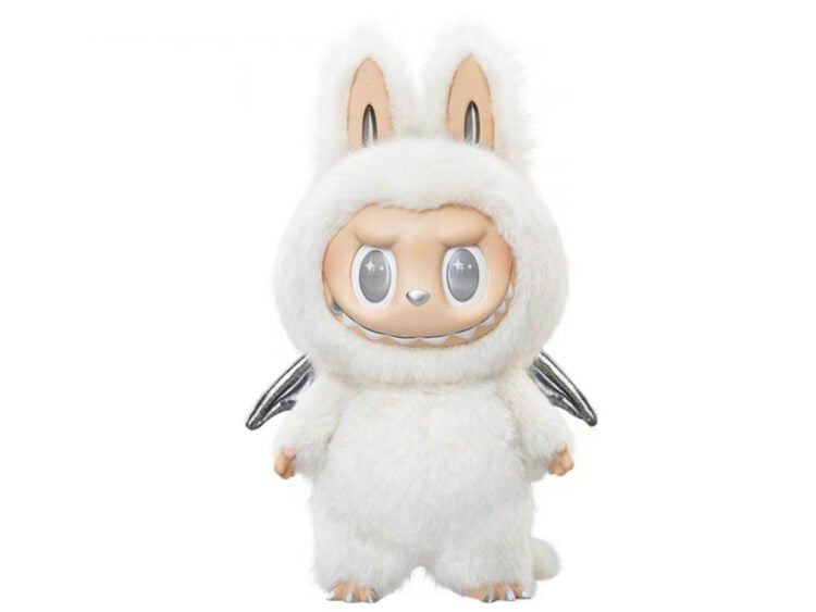 pop mart the monsters labubu zimomo angel in clouds figure + tote bag