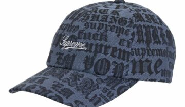 Supreme Cities Jacquard 6-Panel Cap Grey