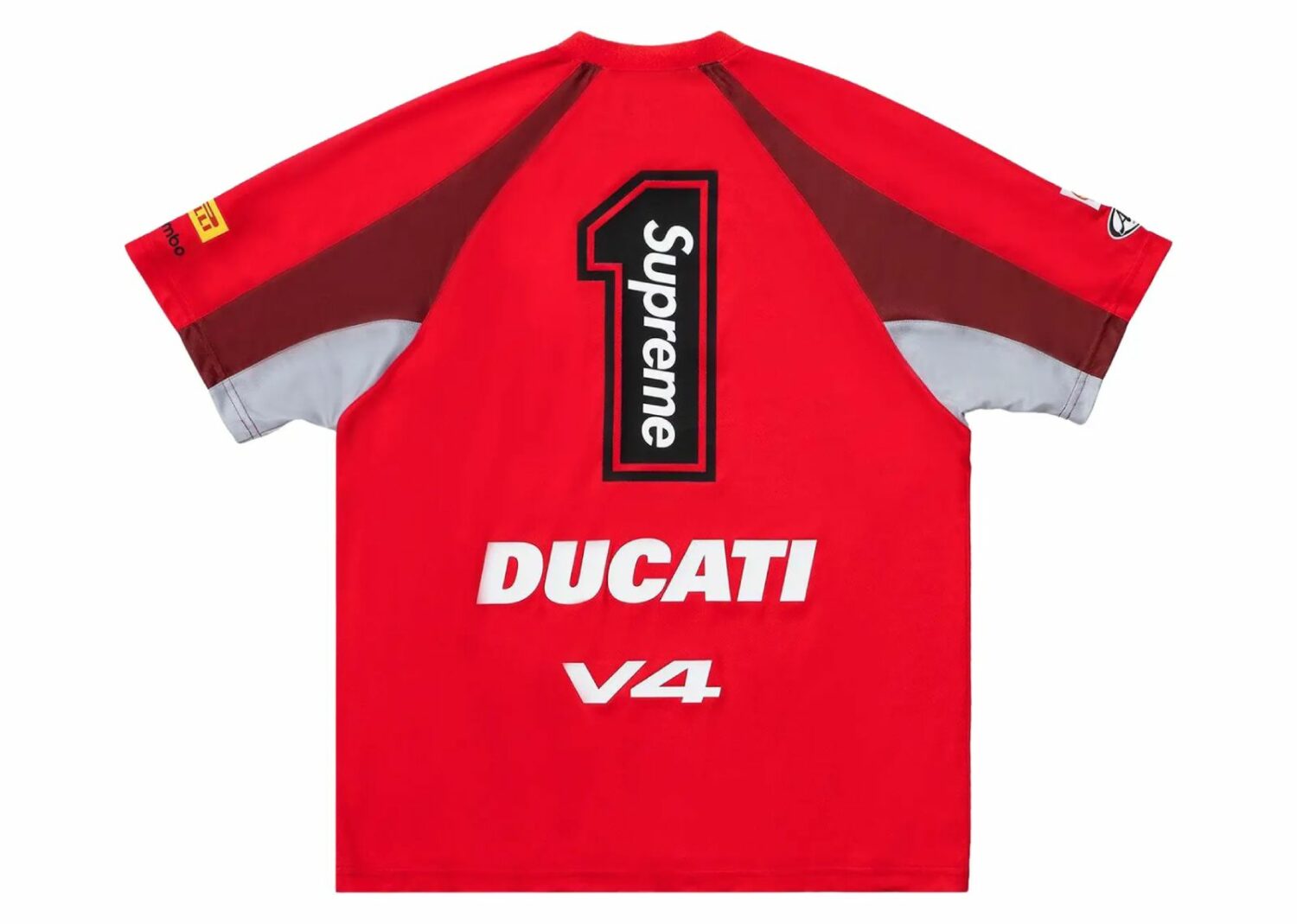 supreme ducati soccer jersey red