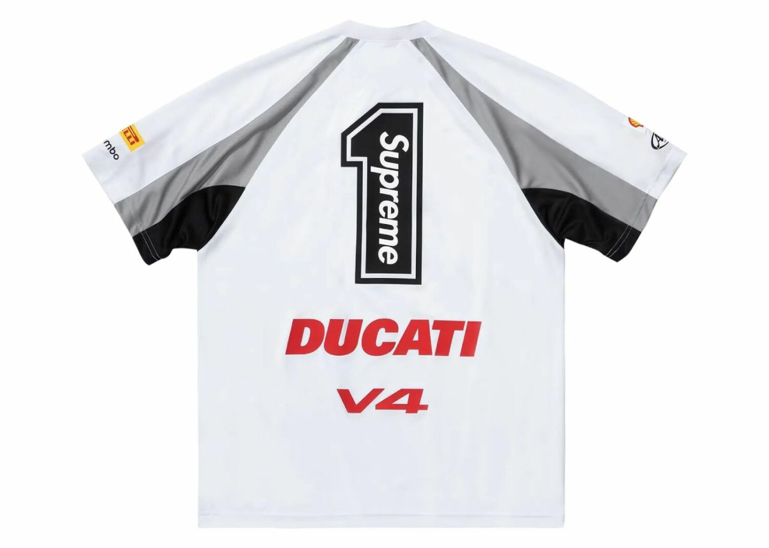 supreme ducati soccer jersey white