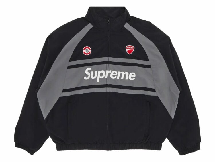 supreme ducati track jacket black