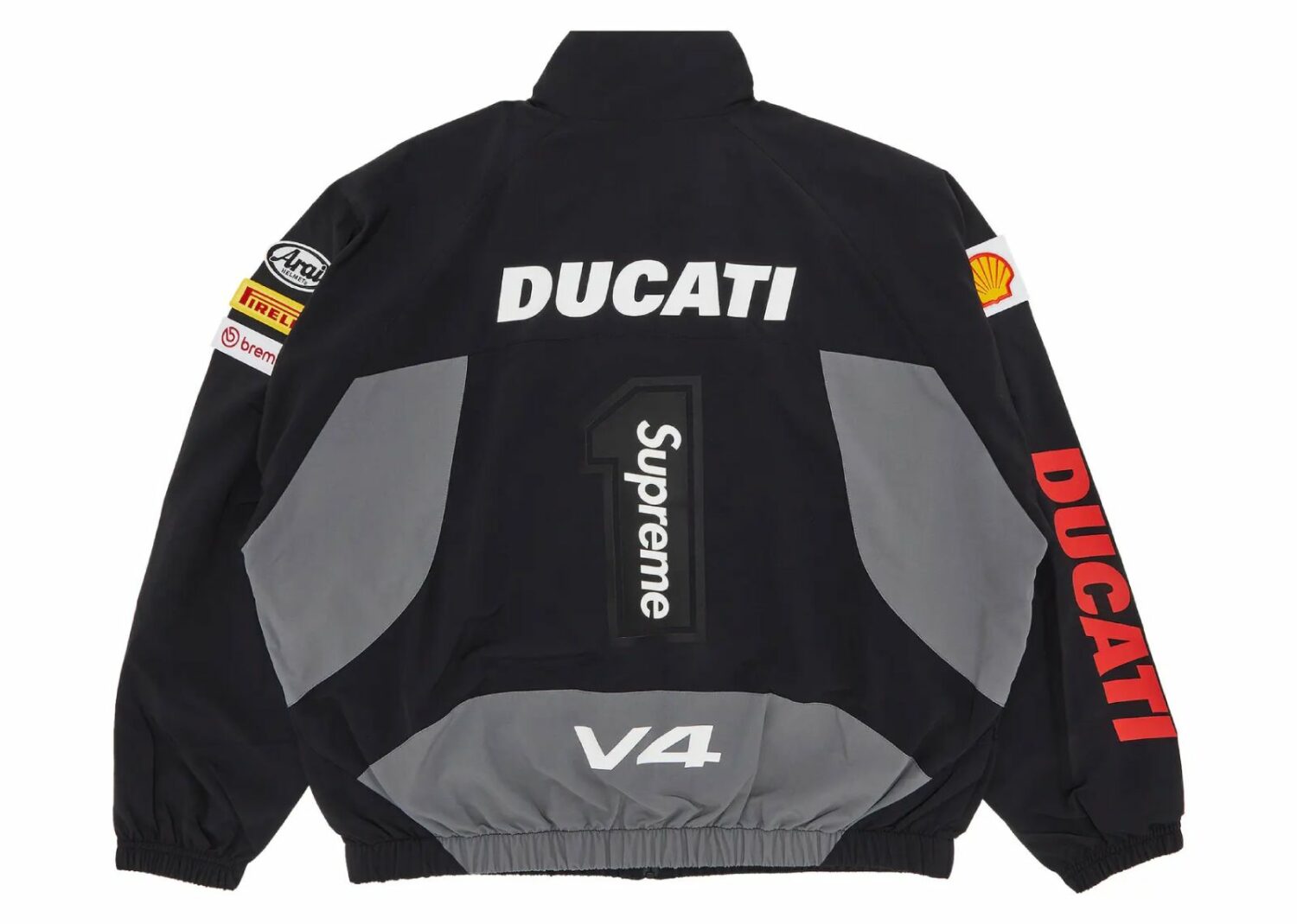 supreme ducati track jacket black