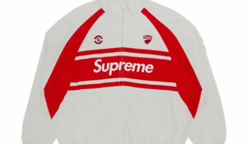 Supreme Ducati Track Jacket Light Grey