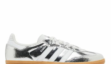 adidas Samba OG Silver Metallic Cracked Leather (W)