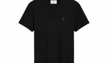 Ami Paris Ami De Coeur T-Shirt Black (2025)