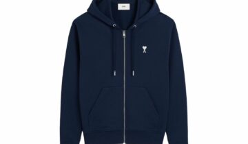 Ami Paris Ami de Coeur Hoodie Midnight Blue