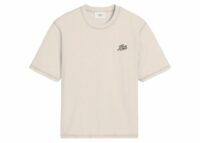 ami paris printed t shirt cream white