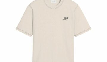 Ami Paris Printed T-Shirt Cream White