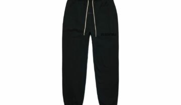 Fear of God Essentials Cream Drawstring Sweatpant Jet Black