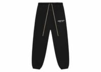 fear of god essentials fleece essential sweatpant (fw24) black