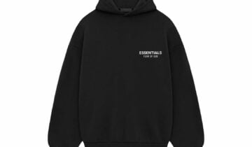Fear of God Essentials Fleece Hoodie (FW24) Black