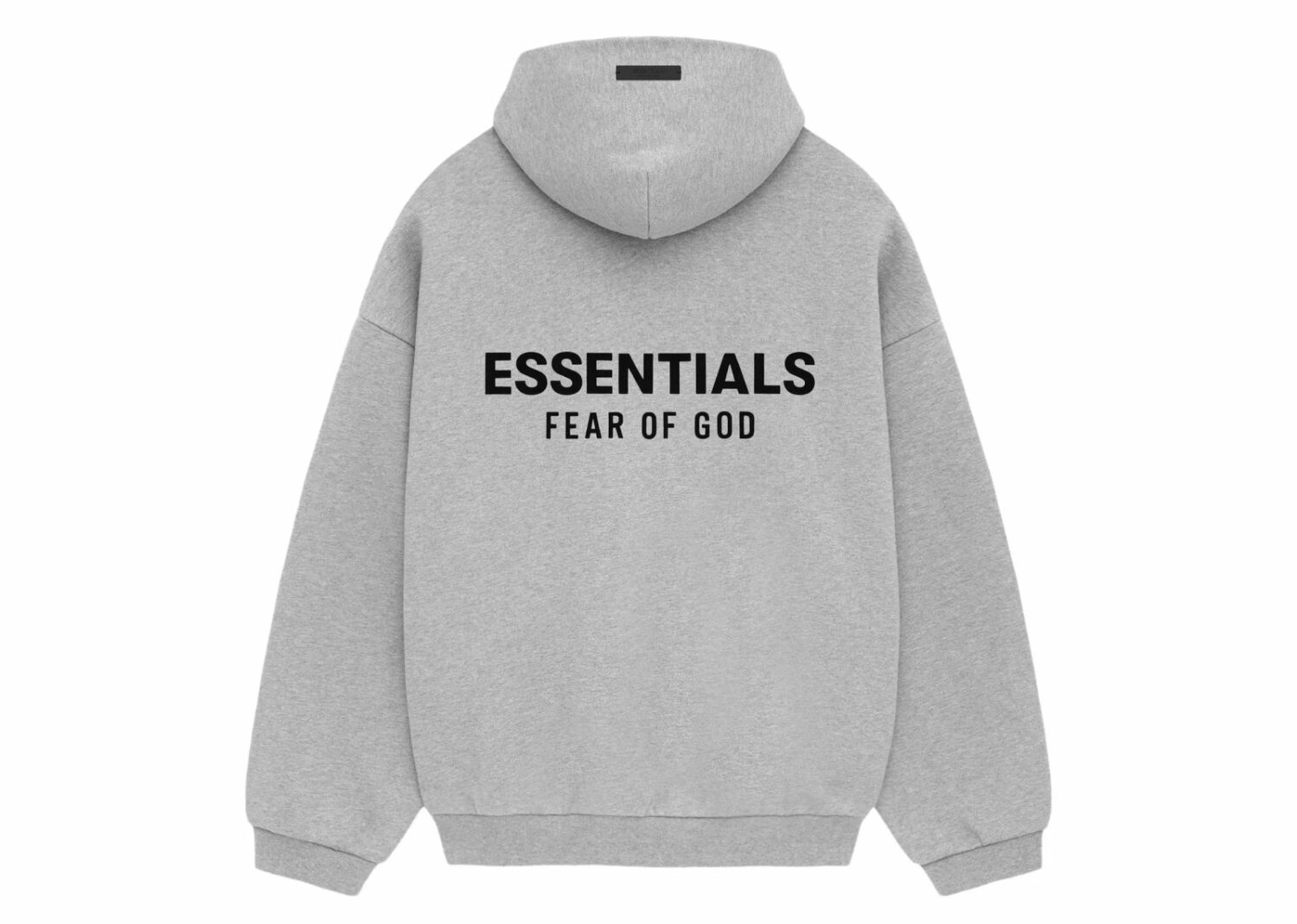 fear of god essentials fleece hoodie light heather gray2