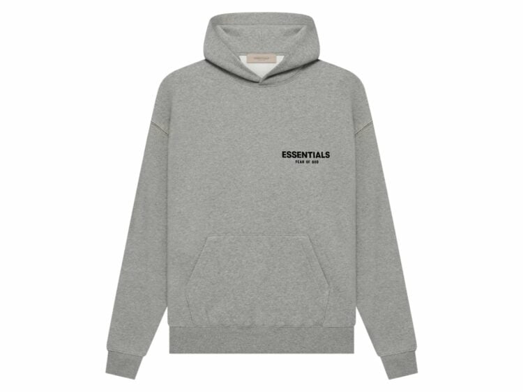 fear of god essentials hoodie (2022) dark oatmeal