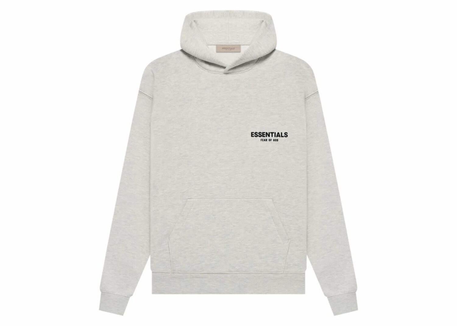 fear of god essentials hoodie light oatmeal