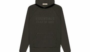 Fear of God Essentials Hoodie Off Black