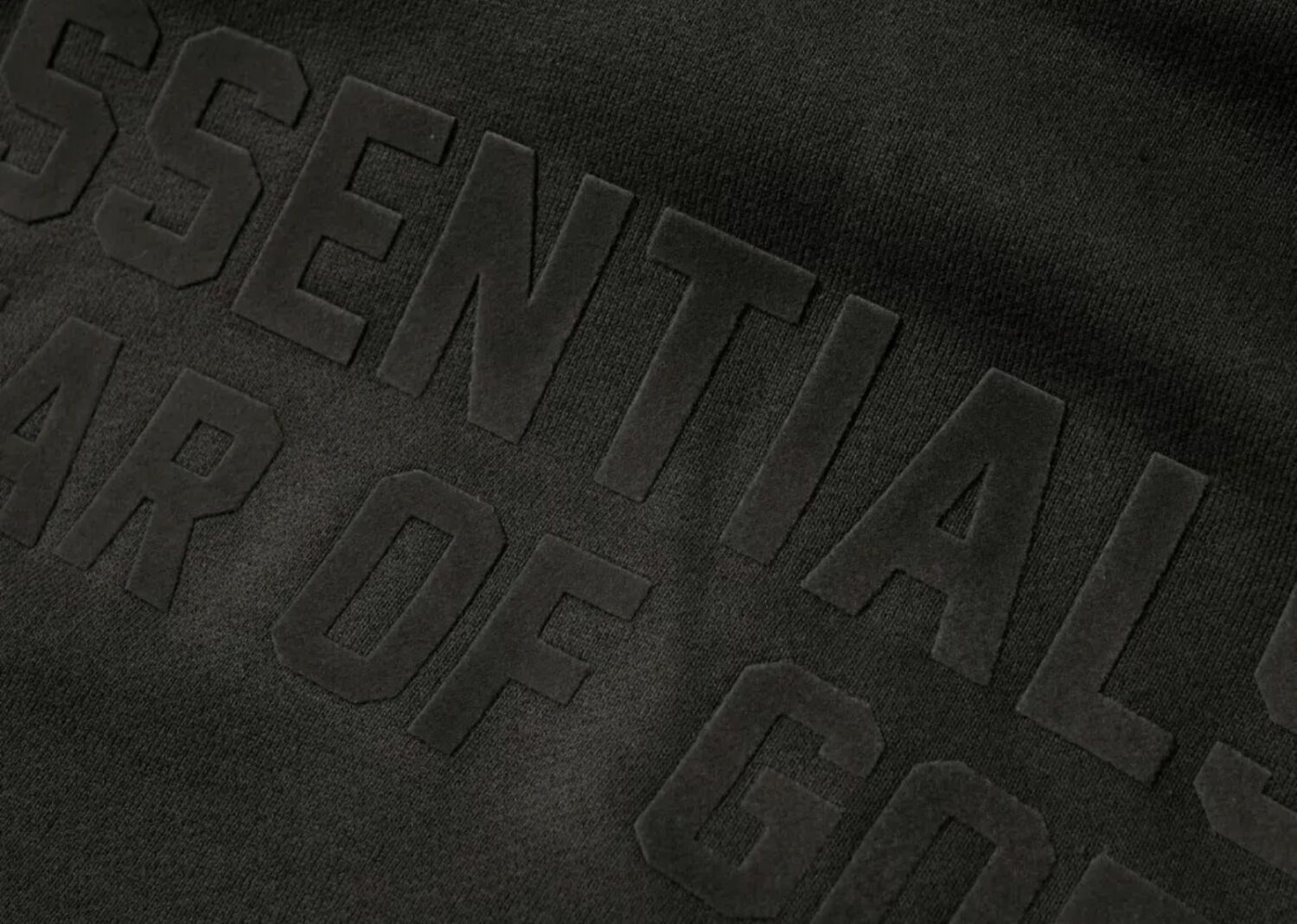 fear of god essentials hoodie off black3