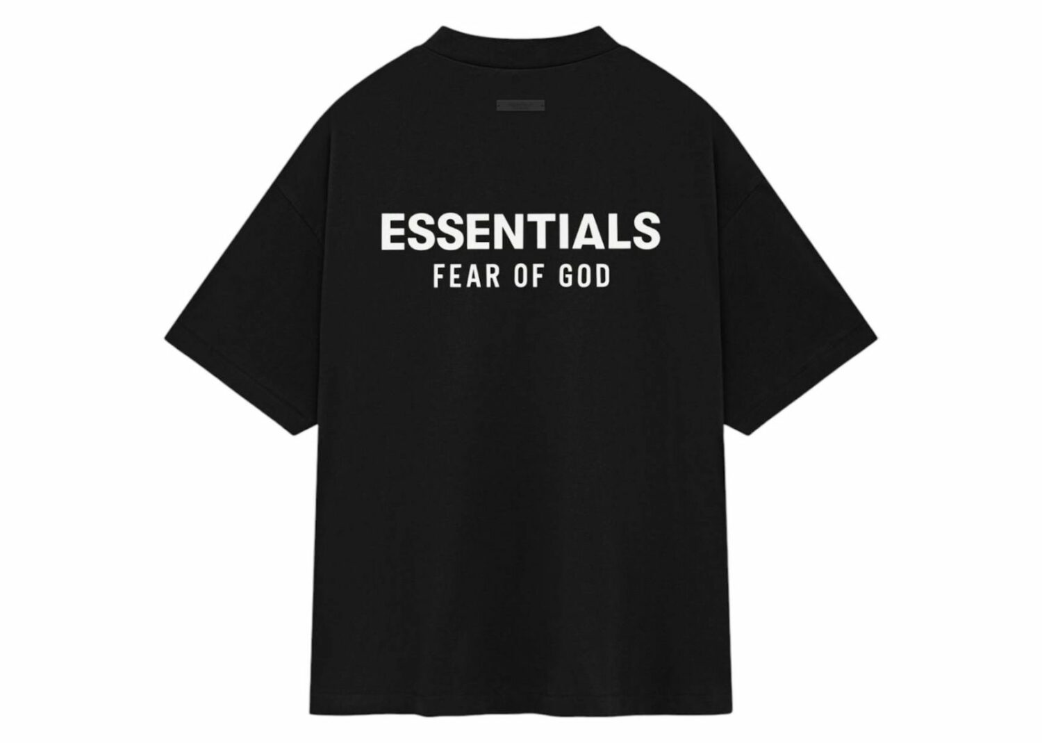 fear of god essentials jersey crewneck t shirt black2
