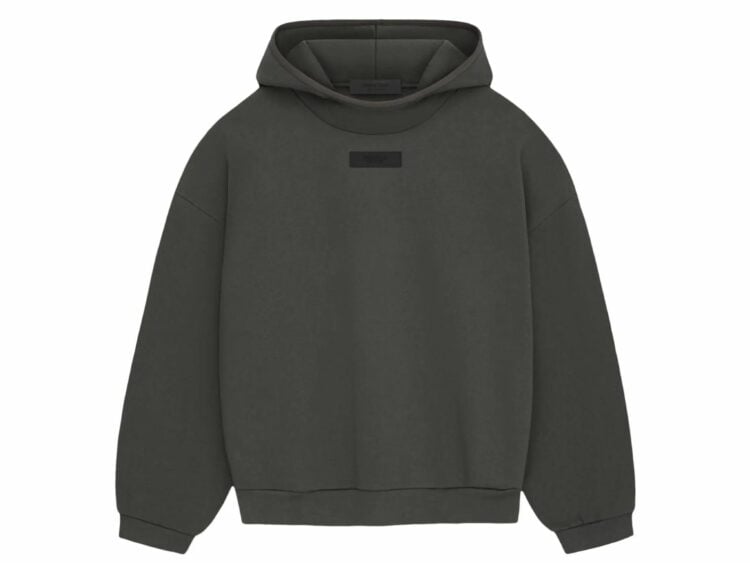 fear of god essentials pullover hoodie ink
