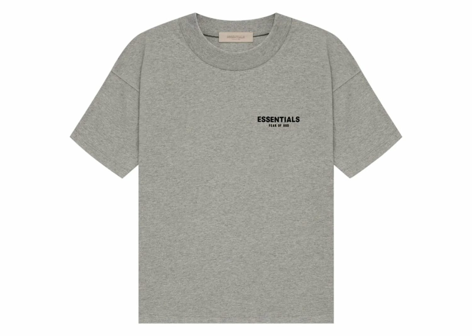 fear of god essentials t shirt (ss22) dark oatmeal