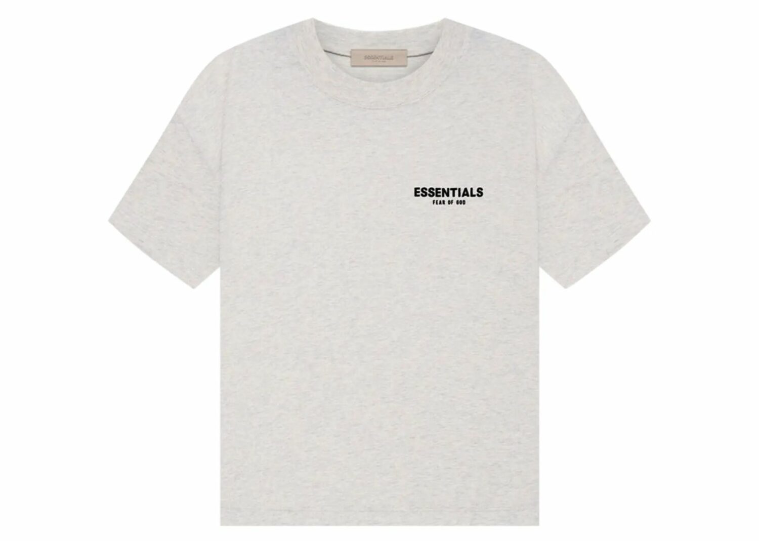 fear of god essentials t shirt (ss22) light oatmeal